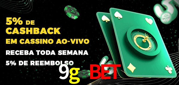 Promoções do cassino ao Vivo 9g bet